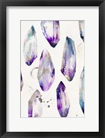 Framed Purple Gemstones I
