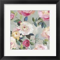 Framed Cascade of Roses II