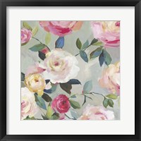 Cascade of Roses II Framed Print