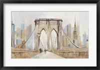 Framed Brooklyn Bridge Walkway