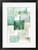 Aperture I Green Framed Print