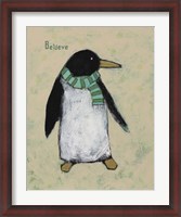 Framed Christmas Penguin