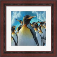 Framed Penguin Paradise - Square