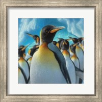 Framed Penguin Paradise - Square