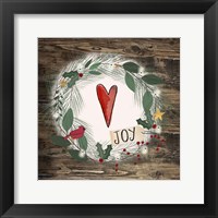 Framed Joy Heart