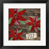 Framed Poinsettia Joy