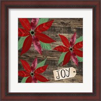 Framed Poinsettia Joy