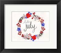 Framed Hello July
