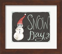 Framed Snow Day Snowman