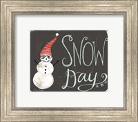 Framed Snow Day Snowman