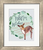 Framed Warm Wishes Fawn