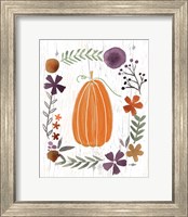 Framed Autumn Pumpkin