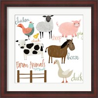 Framed Farm Animals