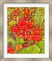 Framed Holly and Berries