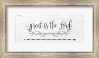 Framed Great is the Lord
