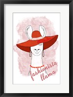 Framed Fashionista Llama