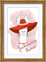 Framed Fashionista Llama
