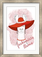 Framed Fashionista Llama