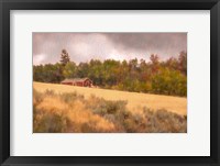 Framed Autumn Barn