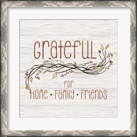 Framed Grateful for Home II