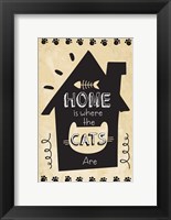 Framed Home is Where the Cats Are