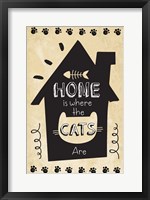 Framed Home is Where the Cats Are