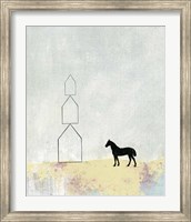 Framed Horse and Home