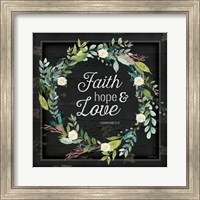 Framed Faith, Hope and Love