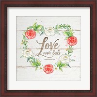 Framed Love Wreath