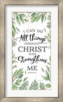 Framed I Can Do All Things Through Christ