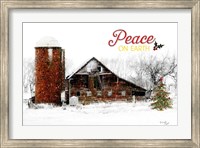 Framed Peace on Earth Barn