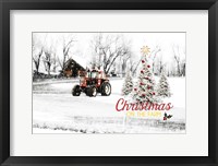 Framed Christmas on the Farm