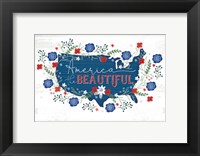 Framed America the Beautiful