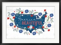 Framed America the Beautiful