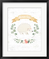 Framed Sweet Little Hedgehog