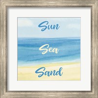 Framed Sun Sea Sand