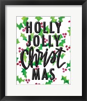 Framed Holly Jolly