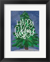 Framed Happy Holidays