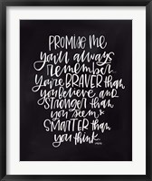 Framed Promise Me