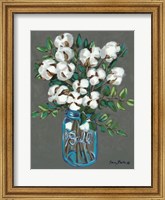 Framed Vintage Blues with Cotton