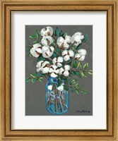Framed Vintage Blues with Cotton