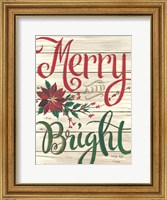 Framed Merry & Bright Shiplap