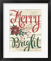 Framed Merry & Bright Shiplap