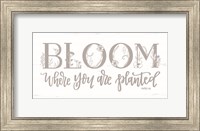 Framed Bloom Where You Are Planted