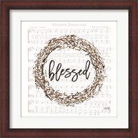 Framed Blessed Assurance Bless Wreath