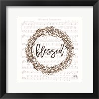 Framed Blessed Assurance Bless Wreath