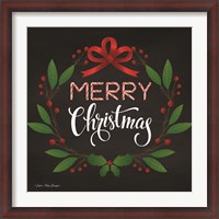 Framed Peppermint Merry Christmas