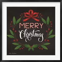 Framed Peppermint Merry Christmas