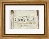 Framed Christmas is Love