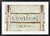 Framed Christmas is Love